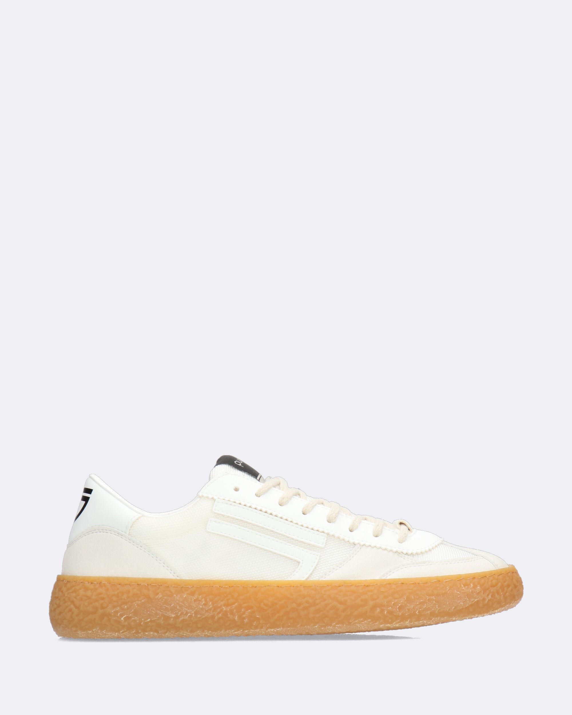 SNEAKER 101 VINTAGE all white in suede e tela