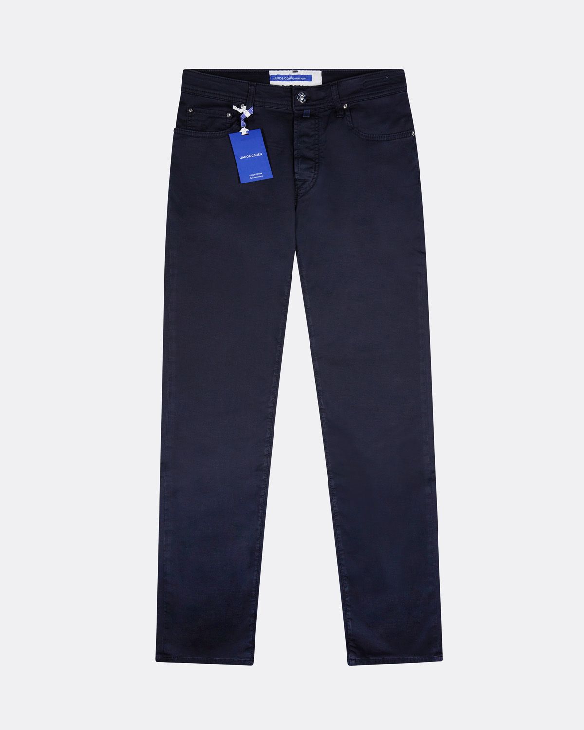 Jeans Bard 5 tasche in tricotina di cotone blu